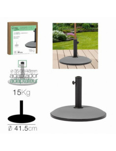 SOPORTE PARA SOMBRILLA CEMENTO GRIS 41CM