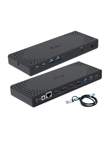 i-tec USB 3.0 / USB-C / Thunderbolt 3 Dual Display Docking Station