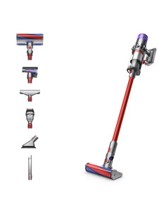 Dyson V11 Fluffy aspiradora de mano Níquel, Rojo Sin bolsa