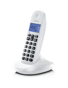 TELEFONO MOTOROLA C1001 CALL BLOCKING DECT WIRELESS WHITE 2