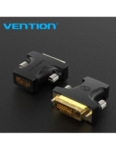 ADAPTADOR CONVERSOR VENTION HDMI/H A DVI (24+1)/M BLACK