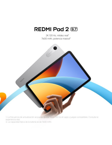 TABLET XIAOMI REDMI PAD 2 9.7 4GB/64GB/WIFI ANDROID GREY