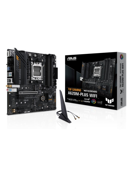PLACA BASE GIGABYTE GA-A620M PLUS WIFI AM5 ATX 4XDDR5 HDMI DP