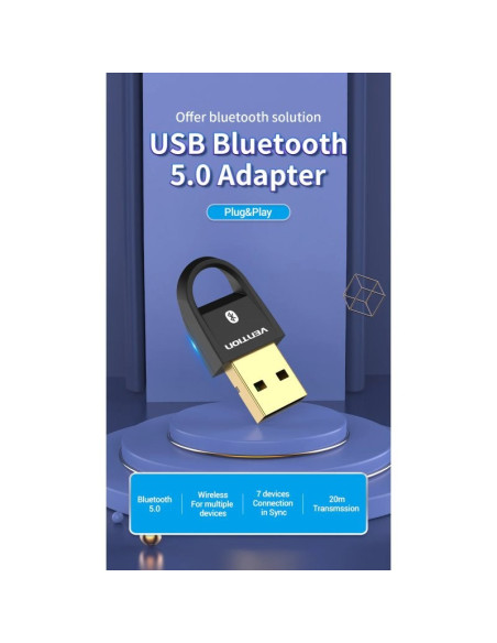 ADAPTADOR VENTION BLUETOOTH 5.0 USB