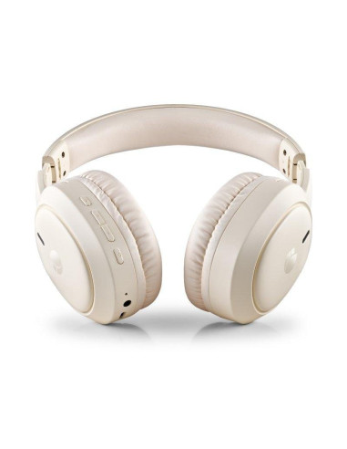 AURICULARES NGS ARTICA TEMPEST WIRELESS BLUETOOTH/MICROFONO/JACK BEIGE
