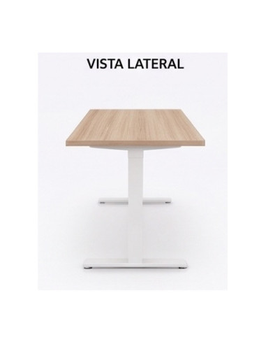 MESA DE OFICINA 160X80X75CM NOGAL CROMAD