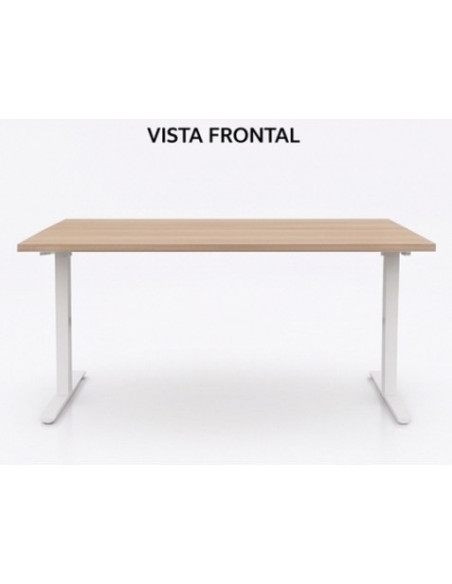 MESA DE OFICINA 160X80X75CM NOGAL CROMAD