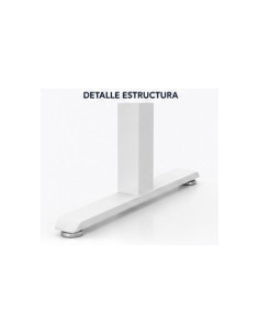 MESA DE OFICINA 140X80X75CM BLANCA CROMAD 2