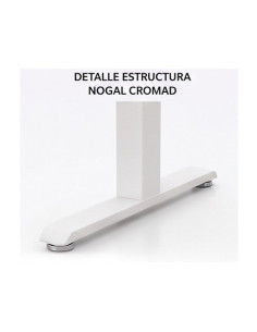 MESA DE OFICINA 140X80X75CM NOGAL CROMAD 2