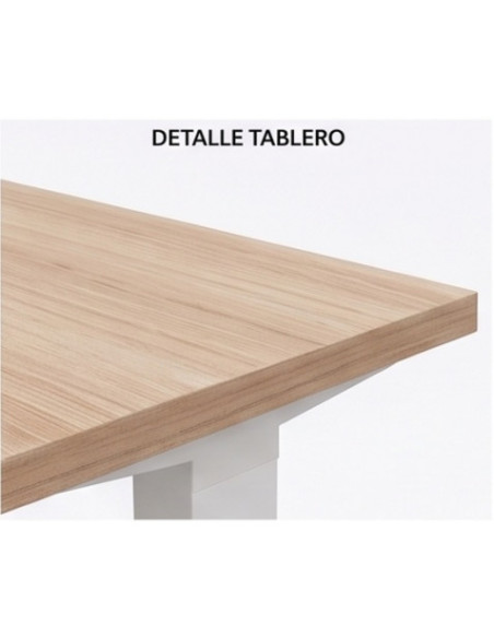 MESA DE OFICINA 140X80X75CM NOGAL CROMAD