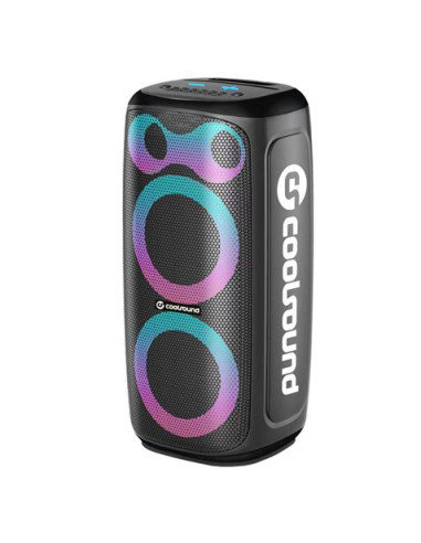 ALTAVOZ KARAOKE PORTATIL COOLSOUND BLAST PUMP 2X6.5\" 350W NEGRO