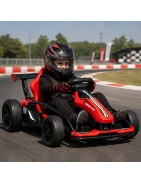 KART A BATERIA RIDE ON DRIFT ROJO