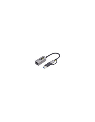 StarTech.com Adaptador USB-C a Ethernet con Dongle USB-A - Adaptador