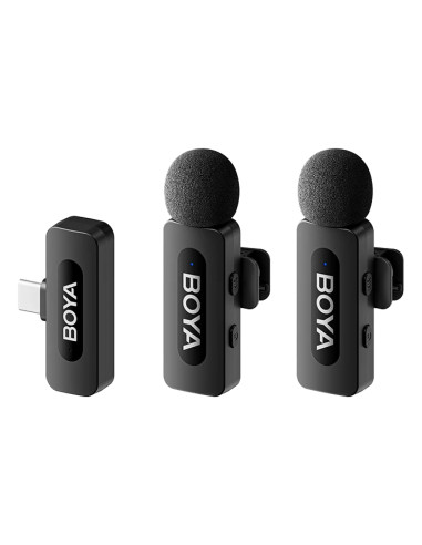 BOYA BY-V20 (V2.0) Negro Micrófono con pinza de enganche
