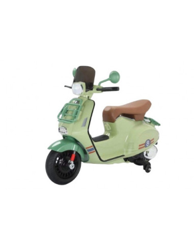 MOTO SCOOTER CLASICO CON RUEDINES VERDE