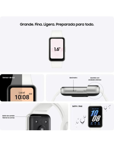 RELOJ SMARTBAND SAMSUNG GALAXY FIT 3 BLUETOOTH SILVER
