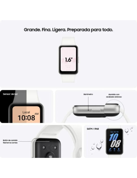 RELOJ SMARTBAND SAMSUNG GALAXY FIT 3 BLUETOOTH SILVER