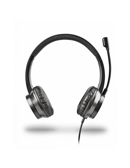 AURICULARES + MICROFONO NGS MSX11PRO JACK 3.5MM BLACK + ADAPTADOR DOBLE JACK