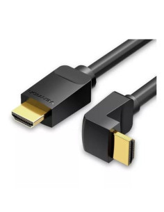 CABLE HDMI 2.0 4K VENTION HDMI/M - HDMI/M 3M ACODADO BLACK