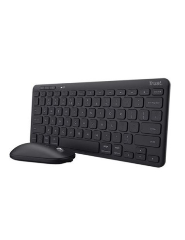 KIT TECLADO Y RATON COMPACTO BLUETOOTH TRUST LYRA
