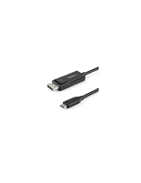 StarTech.com 2m - Cable USB-C a DisplayPort 1.2 - Bidireccional negro