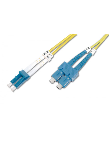 Digitus cable de fibra optica 2 m LC SC Amarillo