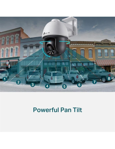 CAMARA IP TP-LINK VIGI PT 4MP 4MM IR 30M IP66 POE