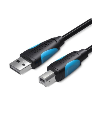 CABLE USB 2.0 VENTION USB-A/M - USB-B/M 1M 480MBPS BLACK