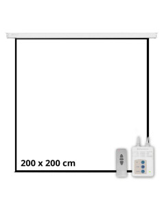 PANTALLA PROYECCION PHOENIX PARED Y TECHO ELECTRICA 112 200X200 2