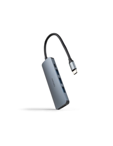 HUB USB-C 5 EN 1 | CONVERSOR USBC 3.1 A 3 X USBA 3.0 + USBC PD 100W +