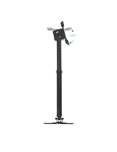 SOPORTE PROYECTOR TOOQ TECHO GIRATORIO E INCLINABLE BLACK