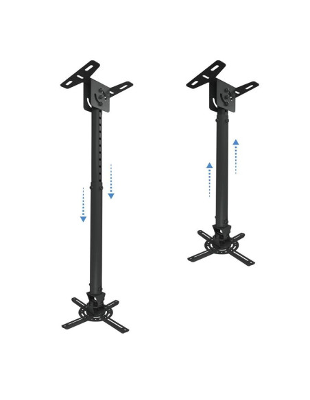 SOPORTE PROYECTOR TOOQ TECHO GIRATORIO E INCLINABLE BLACK