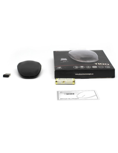 RATON PHOENIX OPTICO WIRELESS TOUCH SCROLL BLACK
