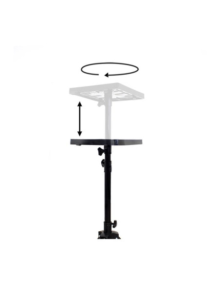 MESA SOPORTE TRIPODE PROYECTOR-PORTATIL REG.ALTURA 1.5M BLACK