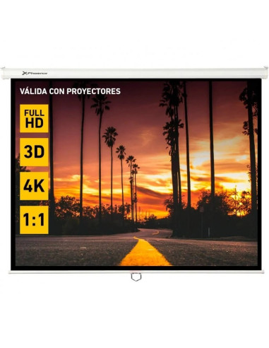 PANTALLA PROYECCION PHOENIX PARED Y TECHO MANUAL 112 200X200