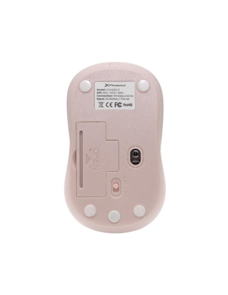 RATON PHOENIX 2.4 GHz 1600DPI WIRELESS PINK