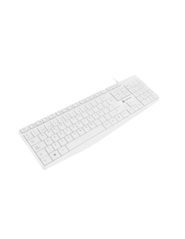 TECLADO NATEC NAUTILUS SLIM LAYOUT USB WHITE