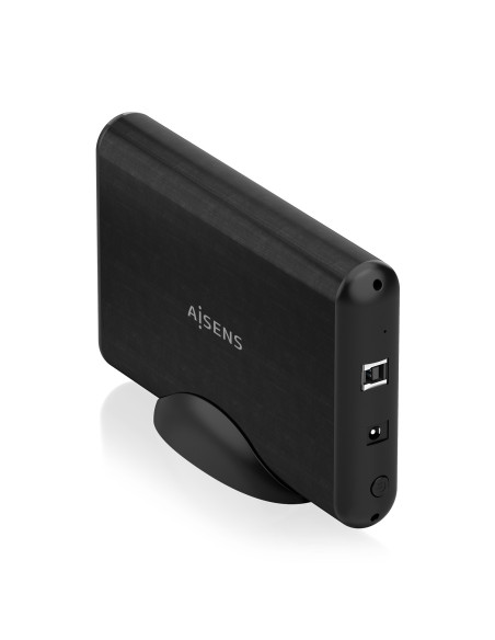 AISENS Caja externa 3,5" SATA a USB3.0 / USB3.1 Gen1, negra