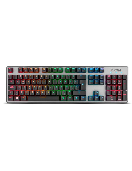 TECLADO GAMING KROM KERNEL MECANICO USB RGB RETROILUMINADO