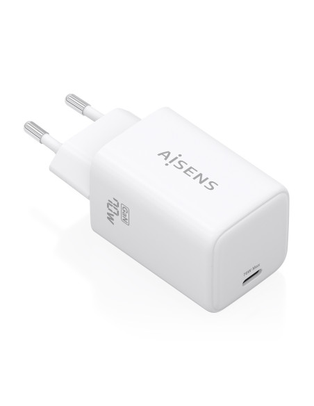 AISENS Cargador GaN 70W, 1xUSB-C PD3.2 QC4.0, blanco