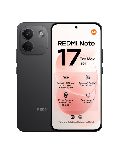 SMARTPHONE XIAOMI REDMI NOTE 17 PRO MAX 5G 8GB RAM 256GB ROM NEGRO