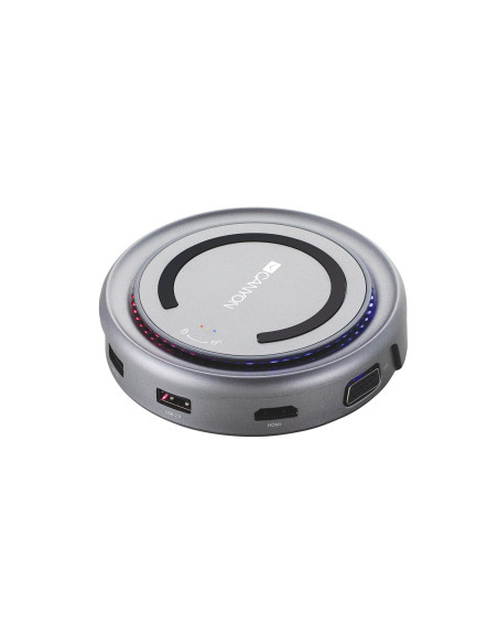 Canyon CNS-TDS07DG hub de interfaz USB 3.2 Gen 1 (3.1 Gen 1) Type-C Gris