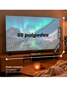 TELEVISOR QLED 55\" SMART TV 4K VIDAA 5526VD GRUNKEL 2