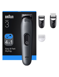 Braun AIO3500 cortadora de pelo y maquinilla Negro, Gris 14
