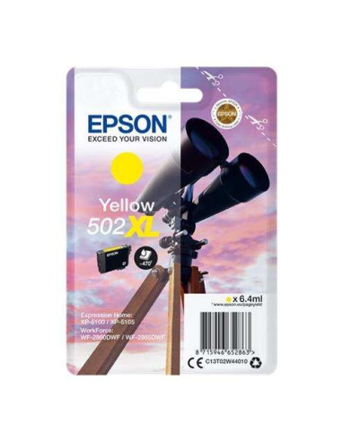 TINTA EPSON C13T02W44010 T02W4 YELLOW 502XL