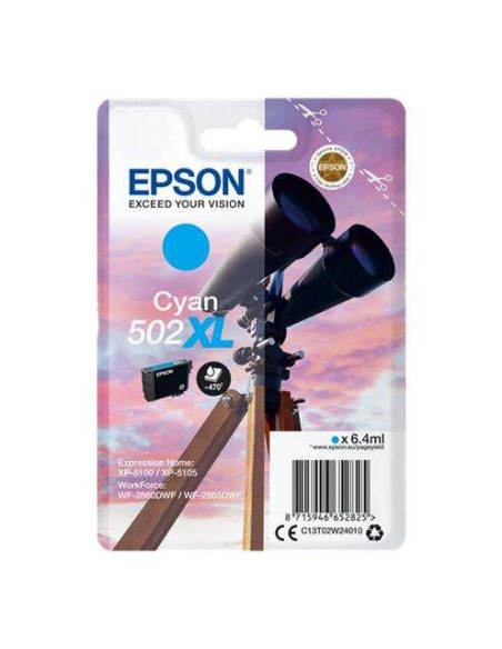 TINTA EPSON C13T02W24010 T02W2 CYAN 502XL
