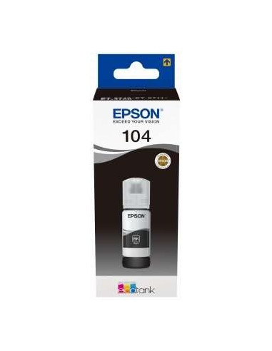 TINTA EPSON BOTE 104 BLACK ECOTANK BOTTLE C13T00P140