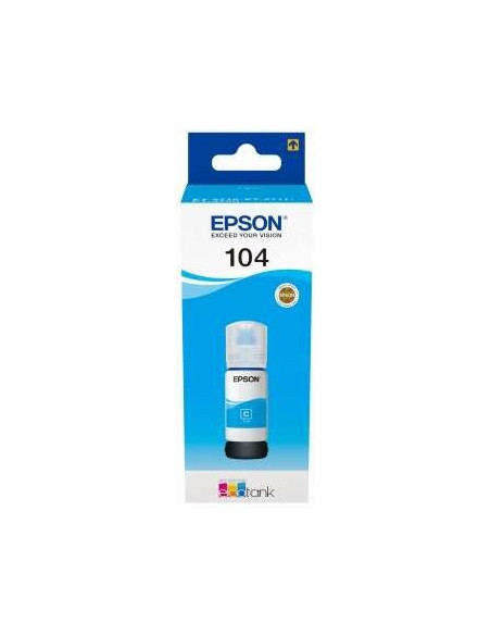 TINTA EPSON BOTE 104 CYAN ECOTANK BOTTLE C13T00P240