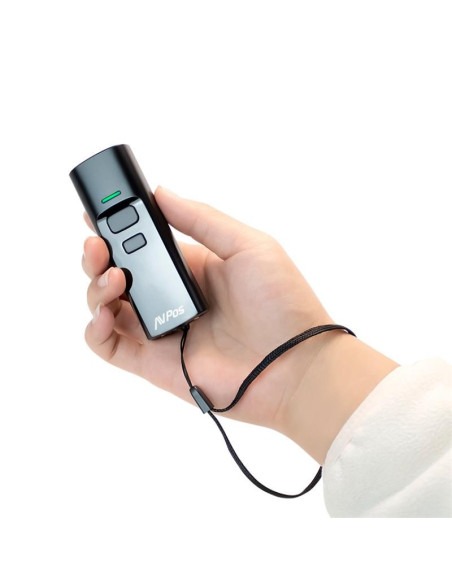LECTOR AVPOS CODIGOS PORTATIL 2D + QR BT03 WIRELESS 2.4 + BLUETOOTH + BASE