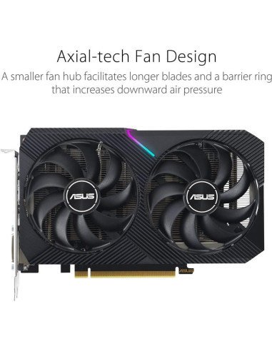 TARJETA DE VIDEO ASUS DUAL NVIDIA RTX 3050 8GB V2 OC GDRR6 PCIE